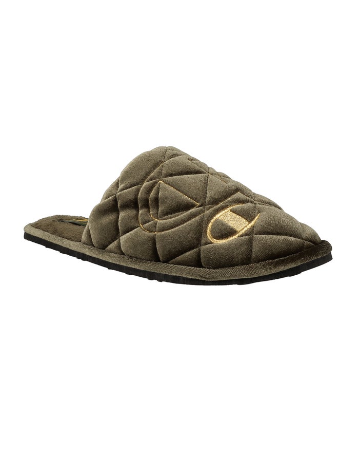 Champion Slippers Heren - Groen - Sleepover Lux ( 572403-ELA )